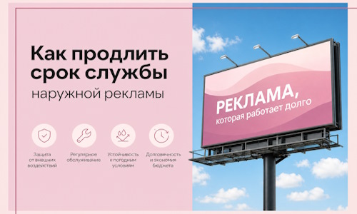 Как продлить срок службы наружной рекламы в Рубцовске