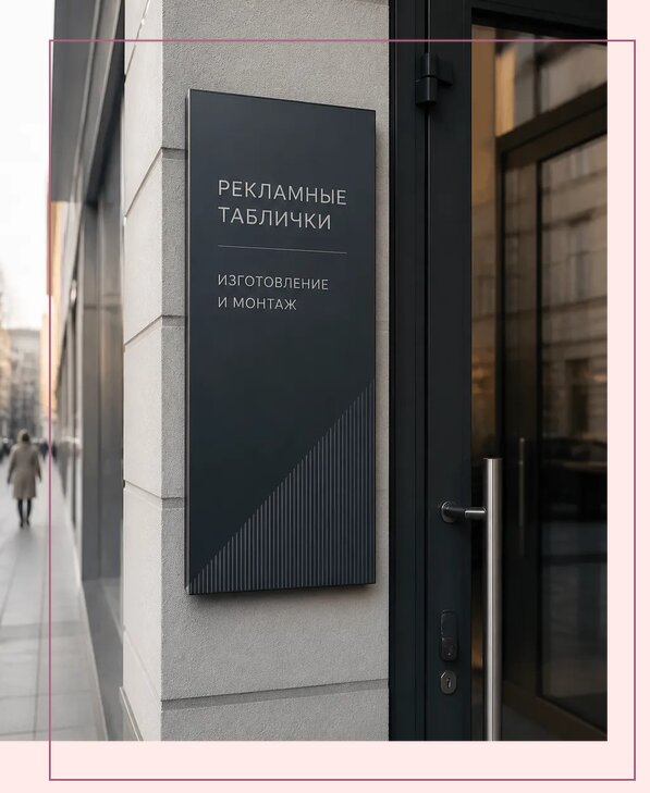 Рекламные таблички в Рубцовске по цене от 4551 р. | Аванза-Рбц