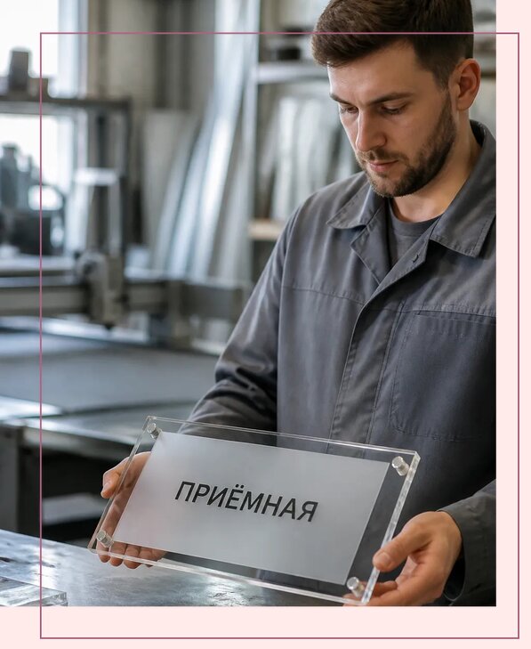 Таблички из оргстекла на заказ в Рубцовске от 3944 р. | Аванза-Рбц